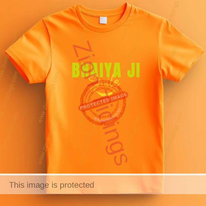 Orange T-Shirt Bhaiyji Smile