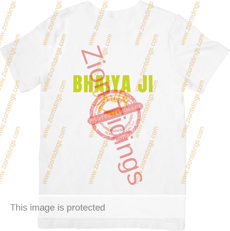 White T-Shirt Bhaiyji Smile