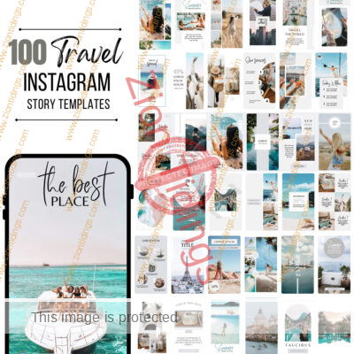100 Travel Instagram Story Templates