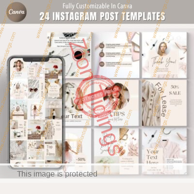 24 Instagram Post Templates