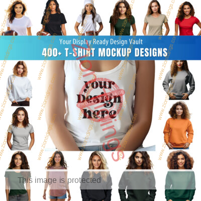 400+ T-Shirt Mockup Designs
