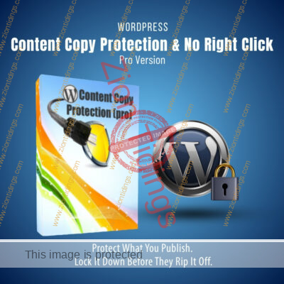 WP Content Copy Protection and No Right Click